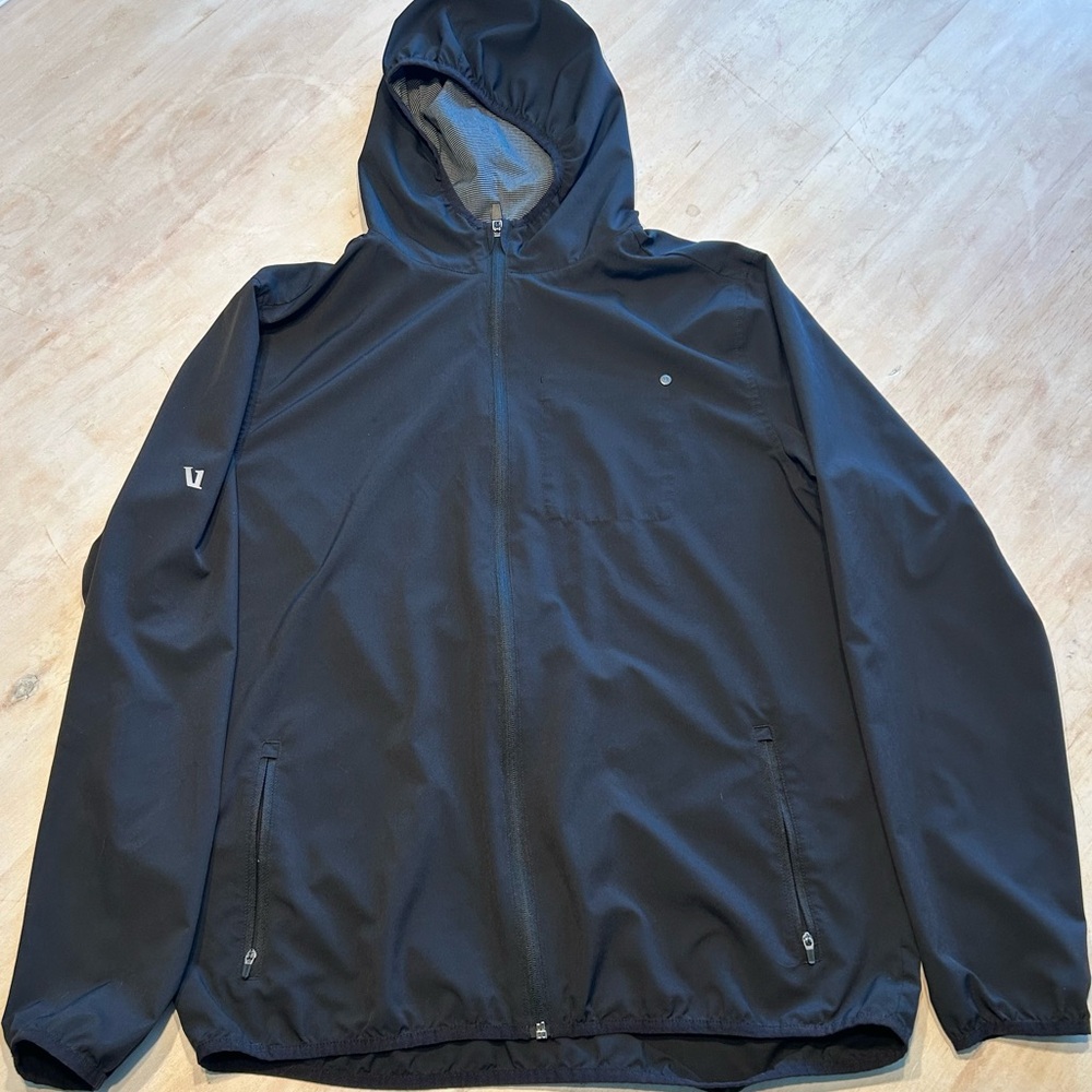 VUORI Men's Black Hooded Jacket